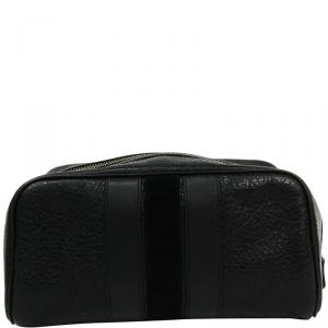 Coach Black Leather Pouch Bag