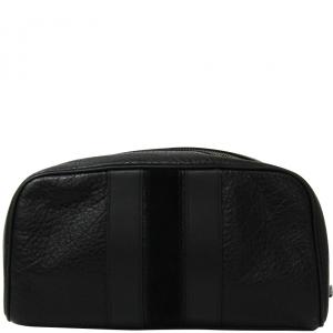 Coach Black Leather Pouch Bag