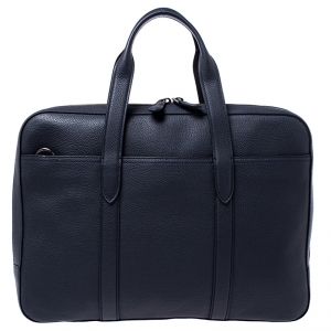 Coach Navy Blue Leather Metropolitan Soft Briefcase Bag