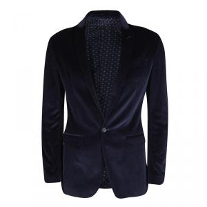 D&G Blue Velvet Tailored Blazer S
