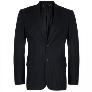 D&G Men's Black Striped Blazer M/L