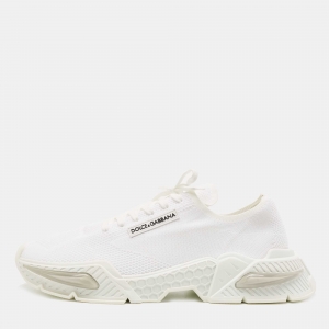 Dolce & Gabbana White Fabric Airmaster Low Top Sneakers Size 45