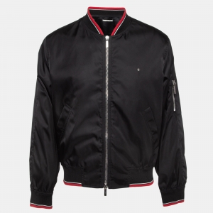 Dior Homme Black Nylon Bomber Jacket L