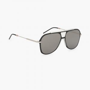 Pre Owned Dior Black Mirrored Aviator Sunglasses