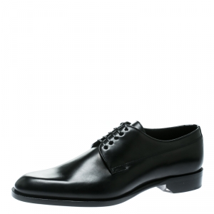 Dior Black Leather Lace Up Derby Size 42