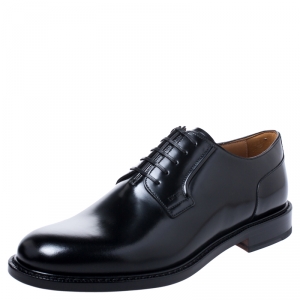 Dior Black Leather Lace Up Derby Size 42
