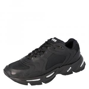 Dior Black Technical Mesh and Leather CD1 Platform Sneakers Size 42
