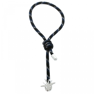 Dior Bee Silver & Woven Cord Adjustable Bracelet 