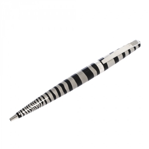 Dior Zebra Printed Silver Tone Ballpoint Pen