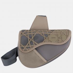 مملوكة مسبقًا Dior Saddle Nylon Mesh Rubber Crossbody Bag