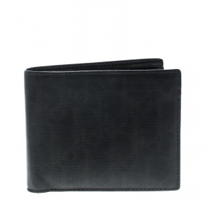 Dior Black Diorissimo Coated Canvas Bifold Wallet