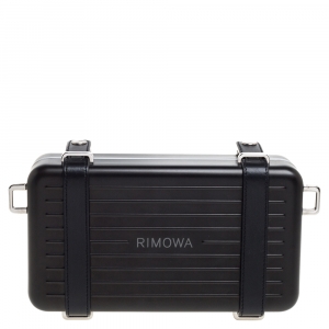 Dior x Rimowa Black Aluminum and Leather Personal Clutch Bag