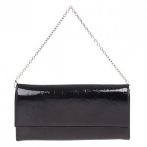 Pre Owned محفظة ديور ألتيميت كونتينيتال جلد أرجواني لامع بالشعار