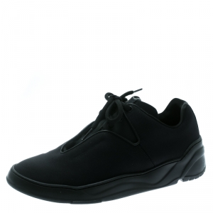 Dior Black Canvas And Leather Lace Up  Sneakers Size 41