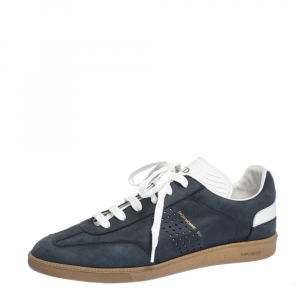 Dior Navy Blue Nubuck and Leather B01 Low Top Sneakers Size 40