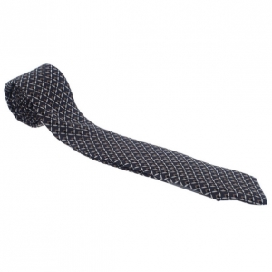 Pre Owned Dolce and Gabbana Grey Printed Tie