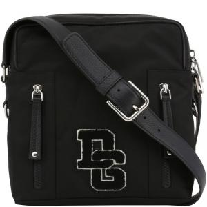 Dolce and Gabbana Black Nylon Messenger Bag