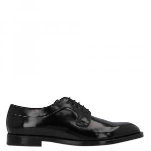 Dolce & Gabbana Black Brushed Clafskin Derby Size EU 44
