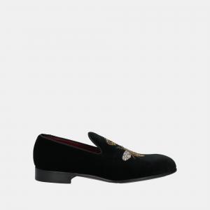 Dolce & Gabbana Velvet Smoking Slippers 40