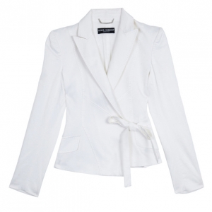 Pre Owned Dolce and Gabbana Wrap Front Jacket S