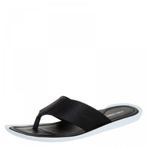 مملوكة مسبقًا Dolce & Gabbana Nylon Fabric Thong Flats Size 44
