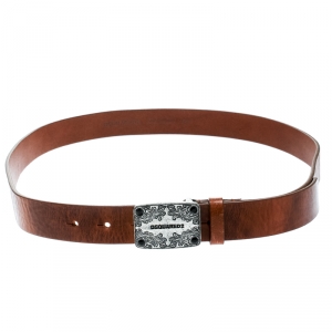 Dsquared2 Brown Leather Belt Size 100 CM