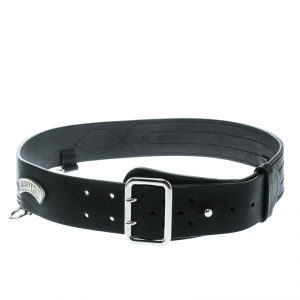 DSquared2 Black Leather Buckle Belt Size 100 CM