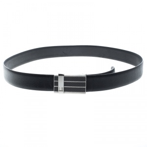 Dunhill Black Leather Reversible Buckle Belt 107cm