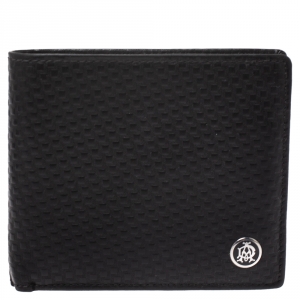 Dunhill Black Chassis Leather Bifold Wallet