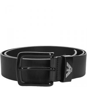 Emporio Armani Black Leather Belt 95CM