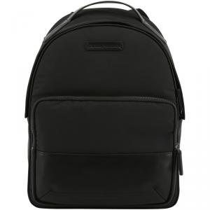 Emporio Armani Black Nylon Backpack