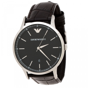 Emporio Armani Black Stainless Steel AR2480 Men's Wristwatch 43 mm