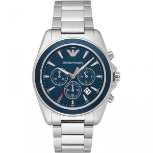 Emporio Armani Blue Stainless Steel Sport Men's Wristwatch 42MM