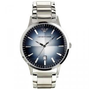 Emporio Armani Blue Stainless Steel AR2472 Men's Wristwatch 43MM