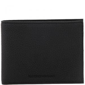Emporio Armani Black Leather Bifold Wallet