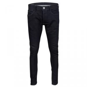 Pre Owned Emporio Armani Indigo Dark Wash Denim Skinny Fit Jeans L