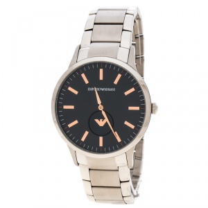 Emporio Armani Black Stainless Steel AR11137 Men's Wristwatch 43 mm