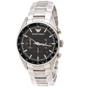 Emporio Armani Black Stainless Steel AR5980 Men's Wristwatch 43 mm