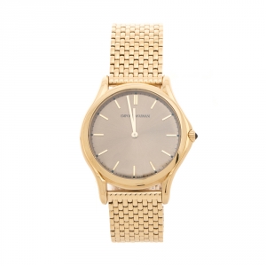 Emporio Armani Bronze Gold Stainless Steel Classic AR2008 Men's Wristwatch 36 mm