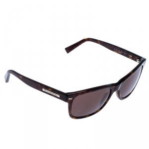 Ermenegildo Zegna Brown EZ 000152J Tortoise Shell Square Sunglasses