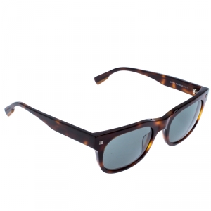 Ermenegildo Zegna Dark Havana/Smoke Grey EZ0101 Square Sunglasses