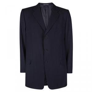 Pre Owned Ermenegildo Zegna Navy Blue Wool High Performance Blazer 6XL
