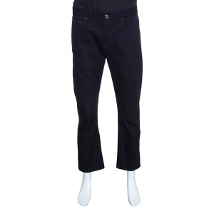 Pre Owned Ermenegildo Zegna Navy Blue Luxury Denim Slim Fit Jeans L