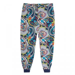 Pre Owned Etro Multicolor Printed Jersey Jogger Pants XL