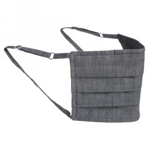 Collars & Cuffs Non-Medical Handmade Grey Herringbone Face Mask (Available for UAE Customers Only)