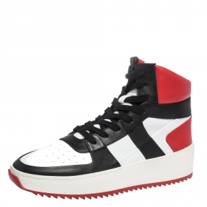 Fear Of God Tri Color Leather Basketball High Top Sneakers Size 41