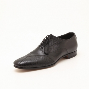 Fendi Black Brogue Lace Up Men Oxfords Size 42