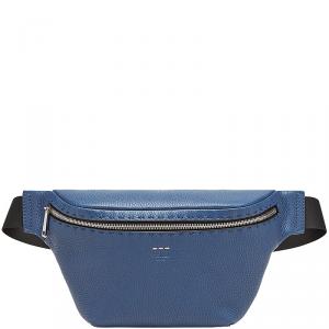 Fendi Blue Romano Leather Belt Bag