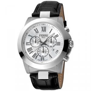 Ferre Milano Silver Stainless Steel FM1G079L0011 Men's Wristwatch 44MM