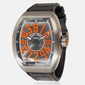 Franck Muller Grey Titanium Vanguard V45 CH TT BK Automatic Men's Wristwatch 44 mm